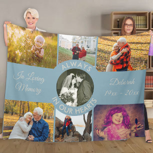 I Personligen Lovin Memory Photo Wedgewood Blue Fleecefilt