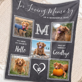 I Personligen Loving Memory Pet Photo Memorial F Fleecefilt