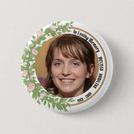 I Personligen Loving Memory Photo Funeral Knapp