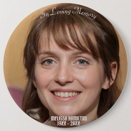 I Personligen Loving Memory Photo Funeral Knapp