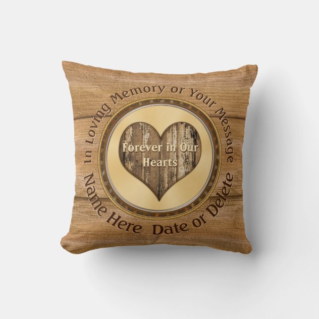 I Personligen Loving Memory Pillows för honom Kudde (Framsida)