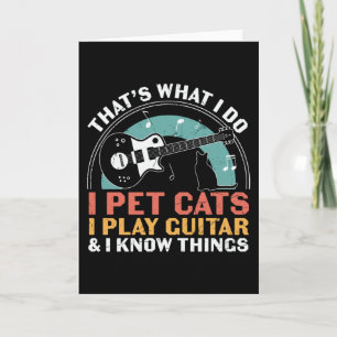 I Pet Cats I Play Guitar i Sak Kort
