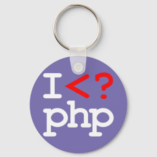 "I <? php" - I Kärlek PHP Nyckelring