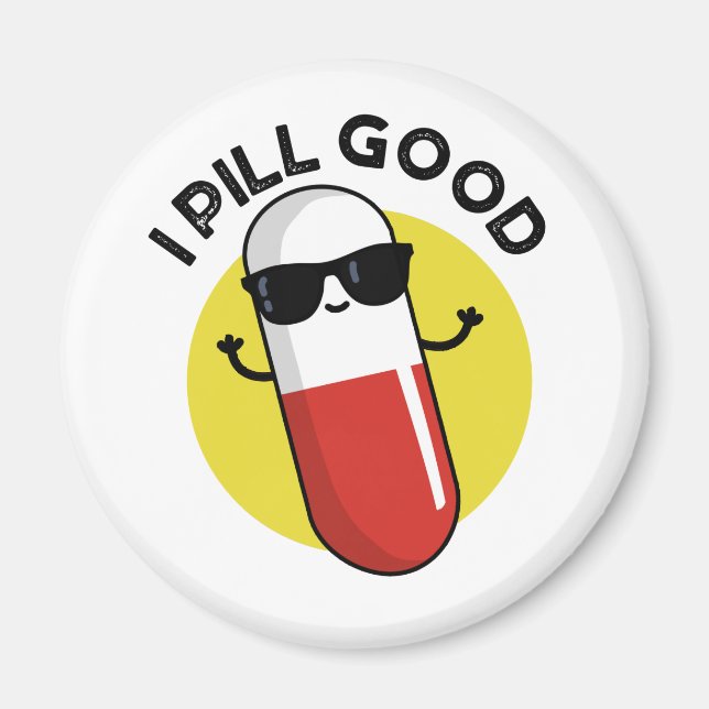 I Pill Bra Funny Medicine Pun Magnet (Framsidan)