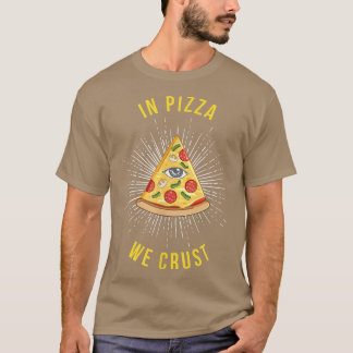 I Pizza Crust Coola Italy Food Älskare Tee 5261