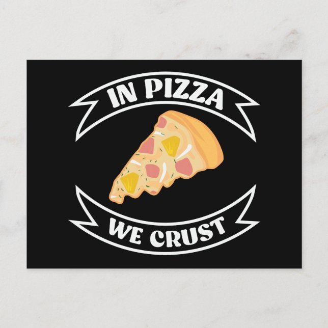 I Pizza Crust Funny Vykort (Framsida)
