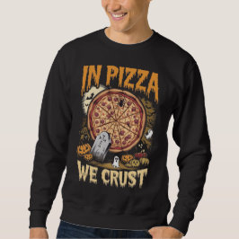 I Pizza Crust Halloween Spooky Slice Ghost Tee Lång Ärmad Tröja