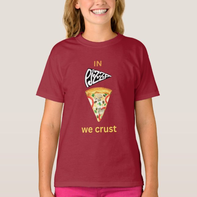I pizza crust t shirt (Framsida)