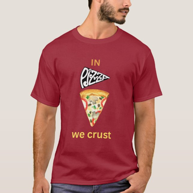I pizza crust t shirt (Framsida)
