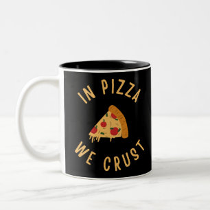 I Pizza Crust Två-Tonad Mugg