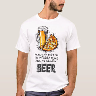 I Pizza och Beer Crust Funny Memine T Shirt