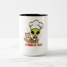 I Pizza Vi Litar Alien Kok Konst Två-Tonad Mugg