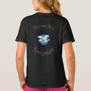 "I Play for Team Earth" World Population Anpassnin T Shirt