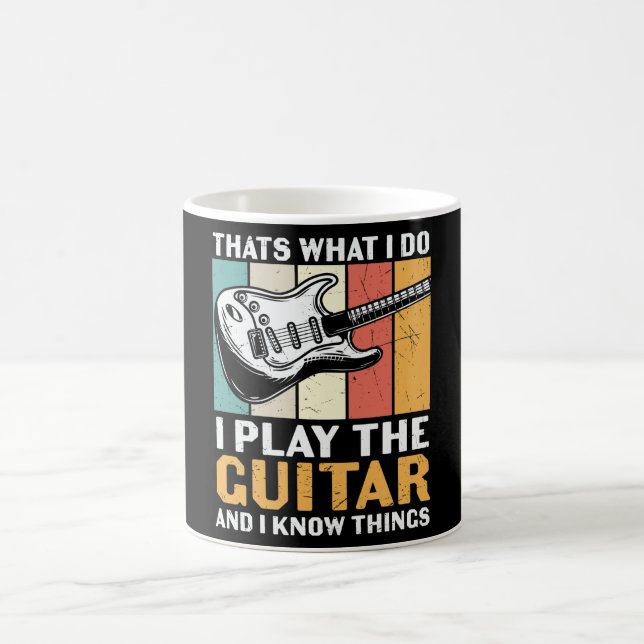 I Play Guitar and I Know Things Kaffemugg (Center)