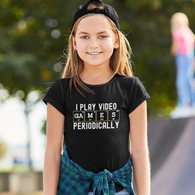 I Play Video Games Periodically, Fun Gamers T Shirt (Skapare uppladdad)