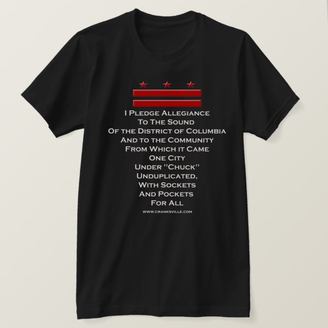 I Pledge Allegitityd T-shirt (Design framsida)