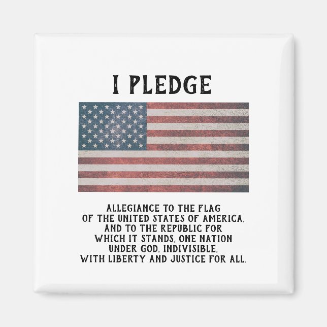 I Pledge Fridge Magnet (Framsidan)
