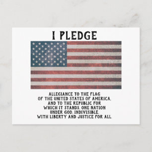 I Pledge vykort