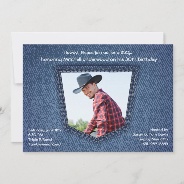 I Pocket Photo-inbjudan Inbjudningar (Framsida)