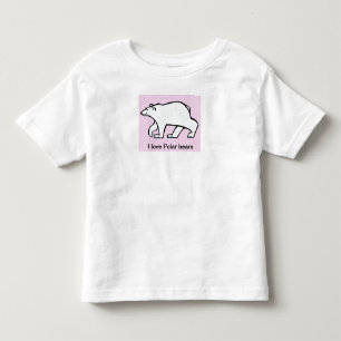 I POLAR BEARS I kärlek - animalisk grafik- Arktis T Shirt