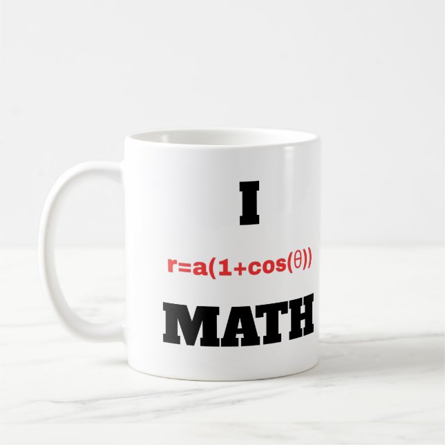 I Polar Ekvation (I Heart) Math Kaffemugg (Vänster)