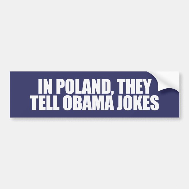 I POLEN BERÄTTAR DE OBAMA SKÄMT BILDEKAL (Framsidan)
