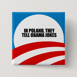 I Polen berättar de Obama skämt Knapp