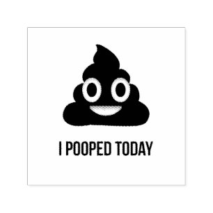 I Poo Emoji i dag Självfärgande Stämpel