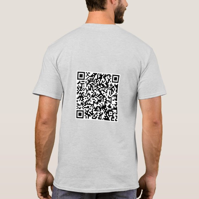 I Poop Emoji Proctology QR Code i dag T Shirt (Baksida)
