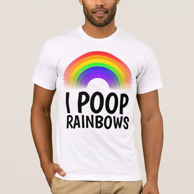I POOP RAINBOWS T-shirts (Framsida)