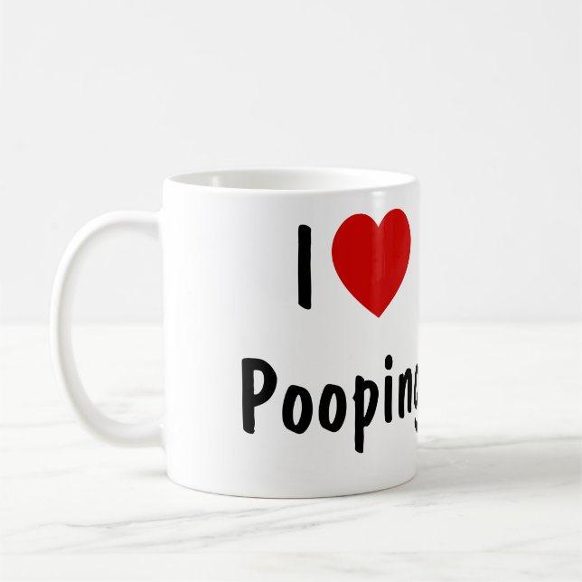 I Pooping i Kärlek Kaffemugg (Vänster)
