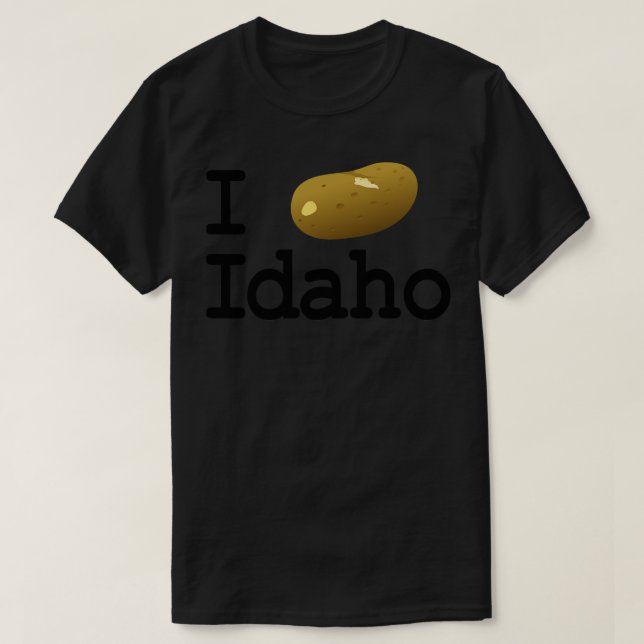 I Potato Idaho TShirt T Shirt (Design framsida)
