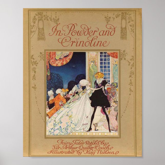 I Powder and Crinoline 1913, Kay Nielsens täckmant Poster (Framsidan)