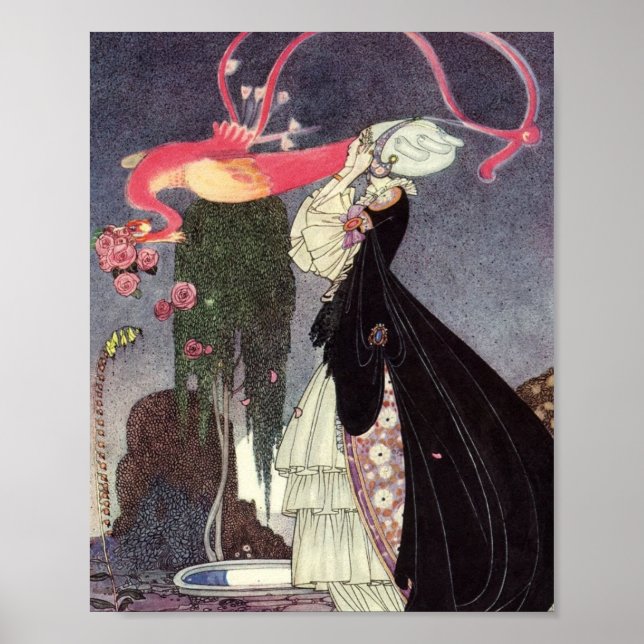 I Powder and Crinoline Kay Nielsen Poster (Framsidan)