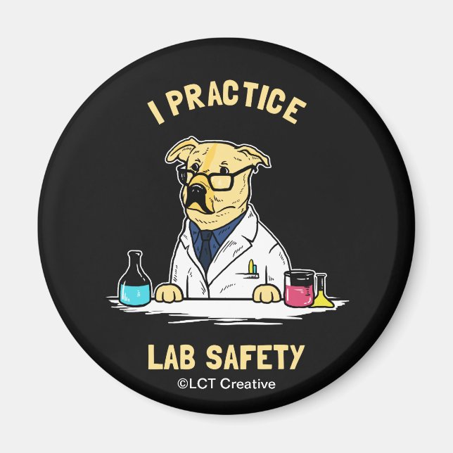 I Practice Lab Safety Magnet (Framsidan)