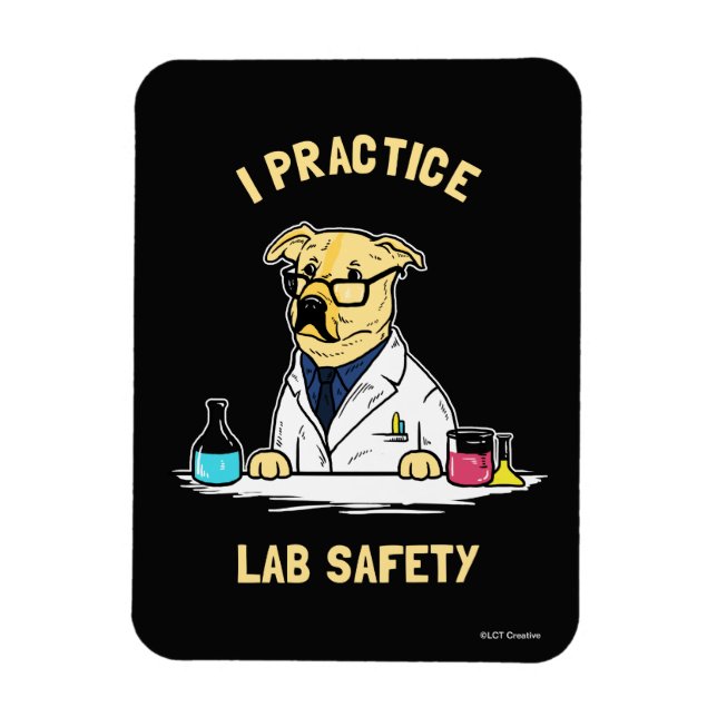 I Practice Lab Safety Magnet (Vertikal)
