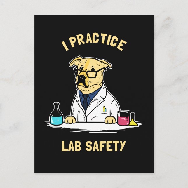 I Practice Lab Safety Vykort (Framsida)
