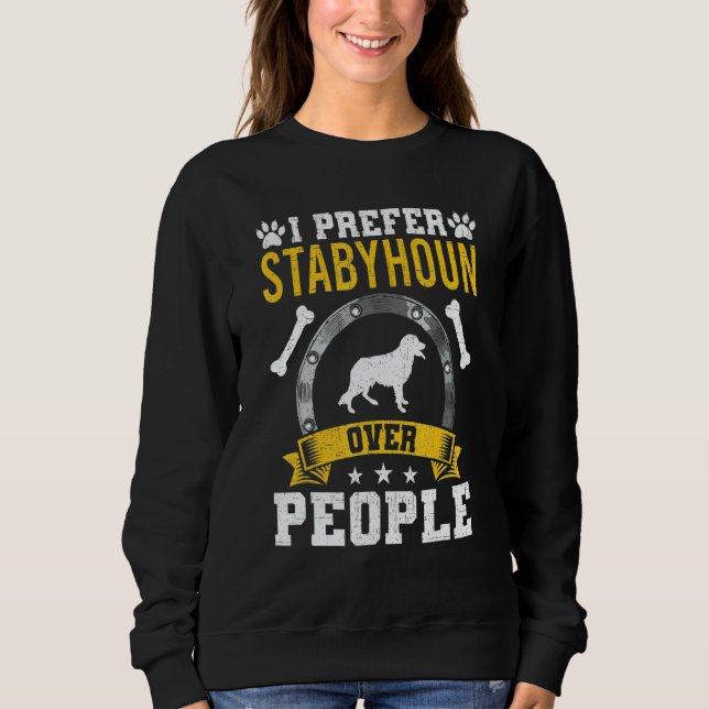 I Prefer Stabyhoun Over People Dog T Shirt (Framsida)