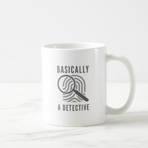 I Princip En Detektiv Kaffemugg