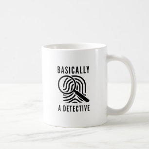 I Princip En Detektiv Kaffemugg