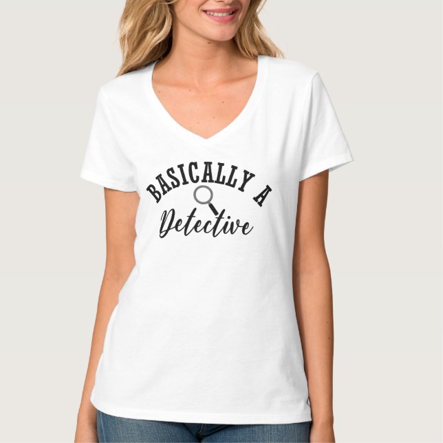 I princip en detektiv sanningsbrottsskjorta t shirt (Framsida)