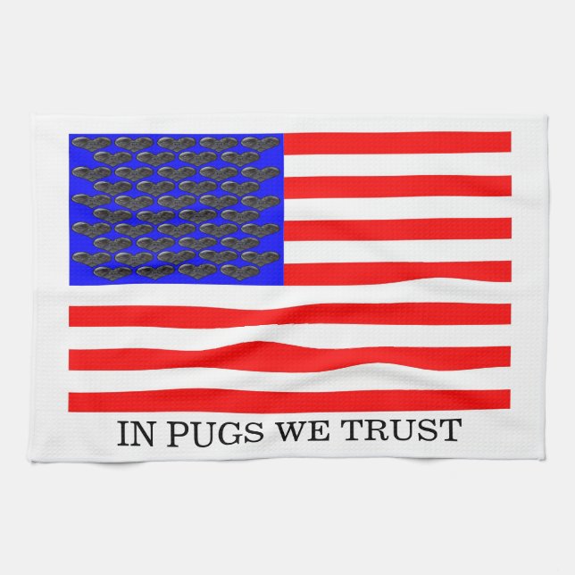 I Pugs Vi Litar Kökshandduk (Horisontell)