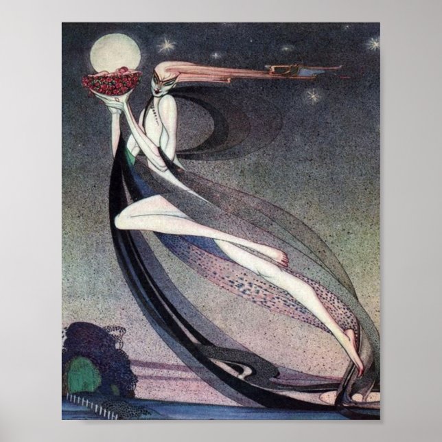 I Pulver och krinolin av Kay Nielsen Poster (Framsidan)