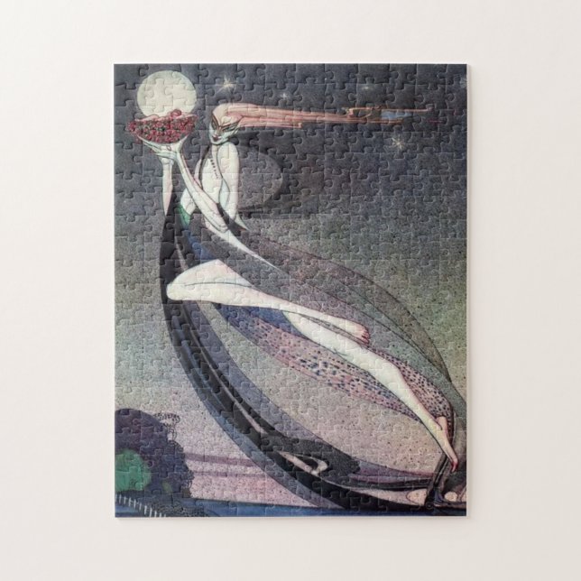 I Pulver och krinolin av Kay Nielsen Pussel (Vertikal)