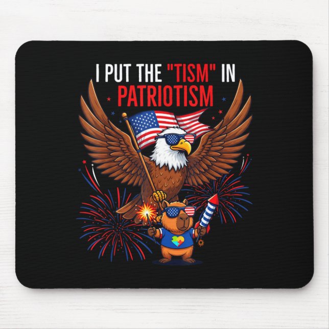 I Put The Tism In Patriotism Athletic Eagle Tism F Musmatta (Framsidan)