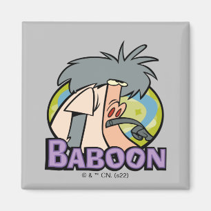 I.R. Baboon Character Badge Magnet