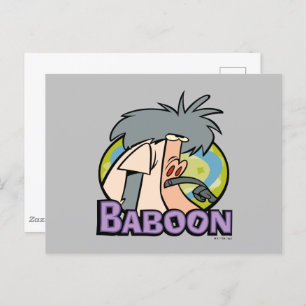 I.R. Baboon Character Badge Vykort