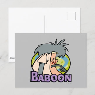 I.R. Baboon Character Badge Vykort
