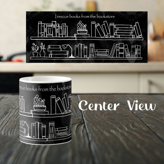 I Rädding Bokar från Bookstore" Kaffemugg (Skapare uppladdad)