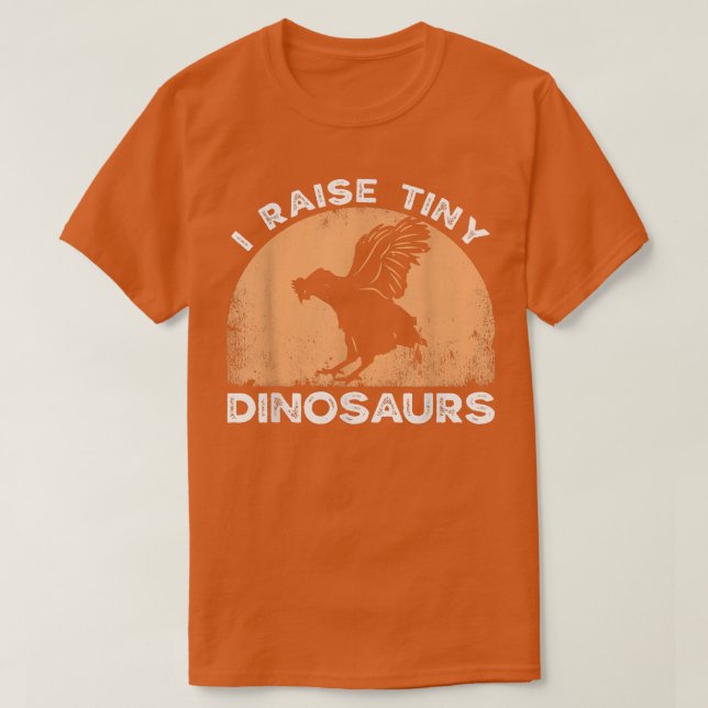 I Raise Tiny Dinosaurs Chicken Dad Backyard Chicke T Shirt (Design framsida)